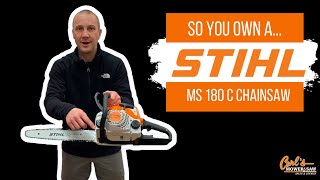 So You Own AStihl MS 180C Chainsaw [upl. by Ilecara591]