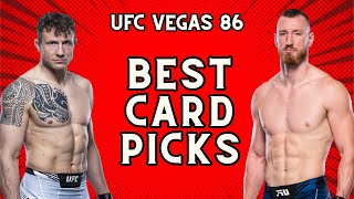 UFC Vegas 86 Full Card Predictions Hermansson vs Pyfer BEST UFC PREDICTIONS [upl. by Bearnard540]