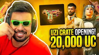 20000 UC NEW UZI CRATE OPENING  MYTHIC SUIT  PUBG MOBILE  FM RADIO GAMING [upl. by Ezechiel75]