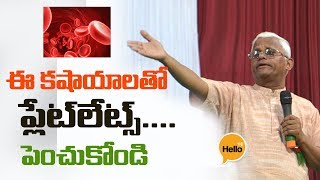 How to Increase Platelet Count Naturally  platelets increase food by khadar vali  Hello TV [upl. by Herodias]