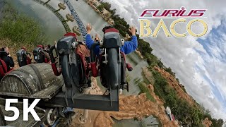 Furius Baco POV 5K60 FPS  PortAventura  Backseat [upl. by Fatimah319]