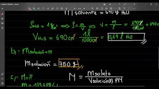 Ejemplo  3 de concentraciones físicas y químicas [upl. by Lubow]