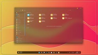 Android Style Theme For Windows 11  Windroid Theme  Windows 11 Glass Theme [upl. by Elletnuahc]