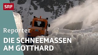 Schneeräumung am Gotthardpass  Unterwegs mit Strassenmeister Werner Gnos  Reportage  SRF Dok [upl. by Magan]