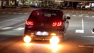 Sportscars Revving at Crazy Night Meet  700HP M4 TTE700 RS3 2 Step Golf 6 GTI Akrapovic M2 [upl. by Onafets]