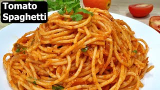 Spaghetti in Tomato Sauce  Basic Tomato Spaghetti Recipe [upl. by Tarr]