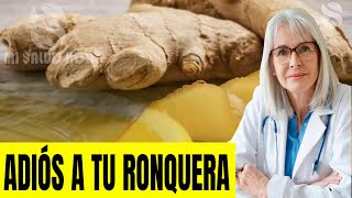 🔵 LO QUE NUNCA TE DIJERON SOBRE LOS BENEFICIOS DEL JENGIBRE PARA LA RONQUERA O AFONIA [upl. by Siramay]