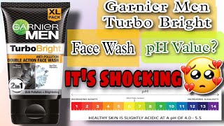 Shoking Results 😱 Garnier Men Turbo Bright Face Wash  pH Testing Shorts GarnierMen FaceWash [upl. by Enimrac]