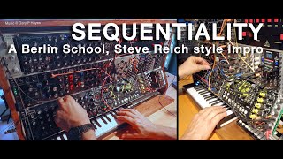 SEQUENTIALITY Berlin School Steve Reich style Impro Neutron Hikari Brains Seq960 Doepfer A178 [upl. by Calendra]