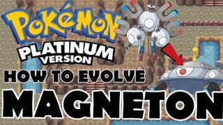 Pokémon Platinum how to evolve Magneton [upl. by Enyawud]