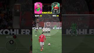 Evolution of Free Kicks FC 24 vs FIFA 22 [upl. by Cart563]