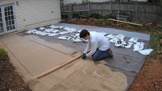 How to build a backyard paver patio all by yourself [upl. by Notsrik]