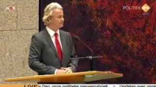 3716 september 2009 Algemene Beschouwingen Termijn 1 Geert Wilders PVV [upl. by Ylram]