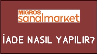 Migros Sanal Market İade Nasıl Yapılır İade İşlemleri [upl. by Gascony]