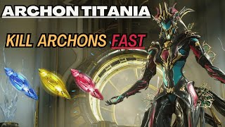 MURDER Archons With Titania  Warframe [upl. by Harle]