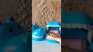 Hippo dentist like chewing gum orange🍊 flavor hippo satisfying chewinggum shorts asmrsweets [upl. by Odlopoel101]