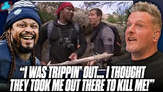 Marshawn Lynch Felt Like Bear Grylls Might Kill Him On Man vs Wild  Pat McAfee Show [upl. by Siul939]