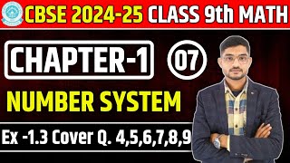 Class 9th Maths Chapter 1  Number System  Ex 13  Question 456789  9th Maths Exercise 13 [upl. by Haissem]