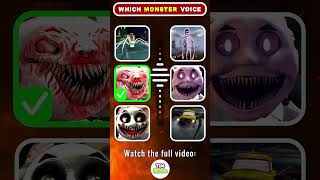 Guess the MONSTERS VOICE  Skibidi Monster Choo Choo Charles Cursed Thomas [upl. by Edelsten746]