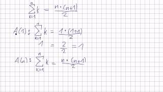 Mathematik für Informatik Studenten 37  Beweisführung  Vollständige Induktion [upl. by Hendren932]