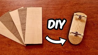 HOW TO MAKE A DIY WOODEN FINGERBOARD [upl. by Stanway733]