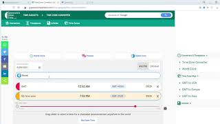 Time Zone Converter GMT Tutorial [upl. by Winthrop]