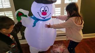 Frosty snowman inflatable 5ft [upl. by Pandora]