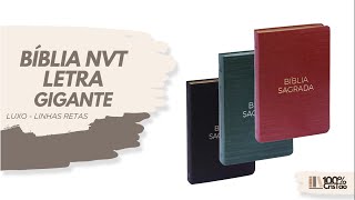 Bíblia NVT Letra Gigante  Luxo  Linhas Retas  Geográfica • Livraria 100 Cristão [upl. by Ragnar]