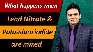 What happens when lead nitrate and potassium iodide are mixed Class 10 Science [upl. by Ielhsa]