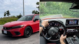 NEW 2024 HONDA CIVIC SI POV DRIVE  Scenic Backroad Drive amp Full Walkaround [upl. by Refennej]