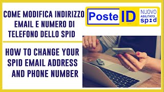 COME MODIFICARE INDIRIZZO EMAIL E NUMERO DI TELEFONO DELLO SPID  English Tutorial [upl. by Annabella]