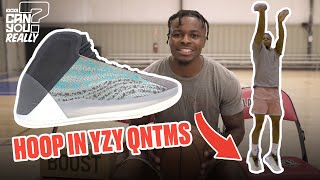 TRYING KANYE WESTS YEEZY BASKETBALL SHOE REVIEW AND CHALLENGE  CAN YOU REALLY W JeremyJonesNeverFold [upl. by Assital]