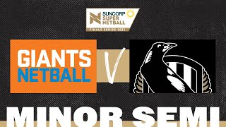 GIANTS v Magpies  SSN 2022 Minor Semi Final  Full Match  Suncorp Super Netball [upl. by Nnalyrehs]