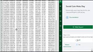 Get CryptoCompare data in Excel and Google Sheets  Social Coin Histo Day [upl. by Anirdua]