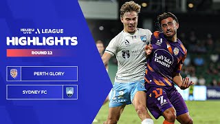 Perth Glory v Sydney FC  Highlights  Isuzu UTE ALeague 202324  Round 12 [upl. by Waylan]