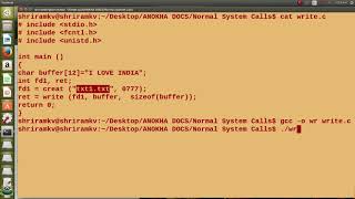 Learn Unix  Linux System calls  Write [upl. by Eiramac189]