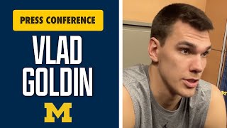 Vladislav Goldin On Early Struggles Michigan Win Over Miami Ohio Nimari Burnetts Growth [upl. by Namrak972]