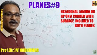 Projection of Planes9 Plane inclined to HP and VP by ProfVinodkumar [upl. by Mohorva75]