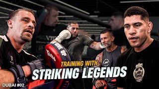 TREINANDO COM LENDAS do Muay Thai e Kickboxing  Dubai 02 [upl. by Amirak]