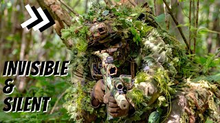 GHILLIE SUIT holds his position with SILENT MTW Airsoft [upl. by Krm480]