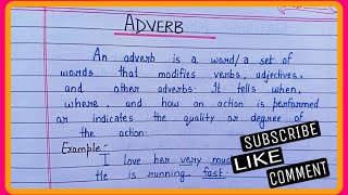 What is Adverb Definition of Adverbtypes of Adverbadverb kise kahate Hain [upl. by Zarger892]