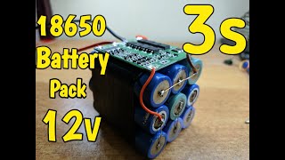 Diy 18650 3s battery pack [upl. by Aytac38]