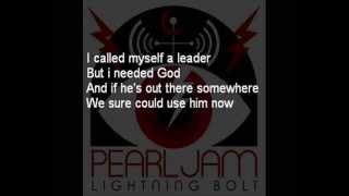 Pearl Jam Mind Your Manners With lyrics [upl. by Mafala]