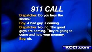 Police Iowa 4yearolds 911 call saves moms life [upl. by Irac771]