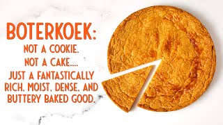 How to Make Boterkoek Dutch Butter Cake Recipe [upl. by Mahmoud]