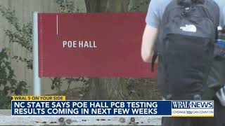 NC State says Poe Hall PCB testing results coming in next few weeks [upl. by Gael873]