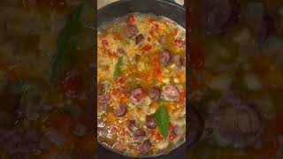 Butter Bean and Sausage Cassoulet recipe cooking frenchrecipes dinnerideas recipedinner [upl. by Amelita]