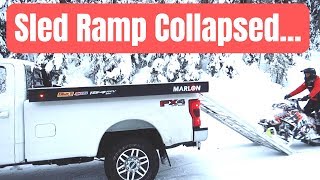 Sled ramp collapsed into my truck First Ride [upl. by Ahsilav476]