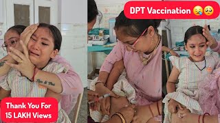 Toddler 5year Vaccination Shot  Vaccines kids  BABY CRYING 😪 shot vaccination injection viral [upl. by Norvall]