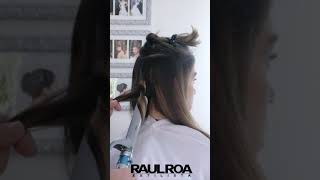 Ondas con Pinza Cilíndrica shortvideo  RAUL ROA ESTILISTA [upl. by Fraase]